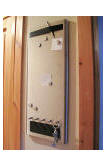 Starry Towers hall message and key board in situ