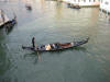 a gondola from bridge above